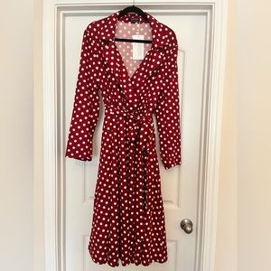 NWT BloomChic Polka dot wrap dress